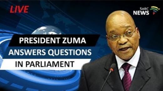 Earlier, the DA disrupted President Jacob Zuma in Parliament.