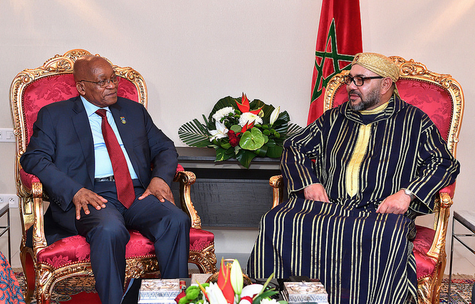 President Jacob Zuma holds bilateral meeting with King Mohammed VI of Morocco on the sidelines of the 5th Joint AU-EU Summit