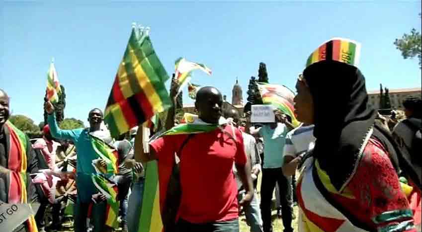 Jackson Mthembu says the people of Zimbabwe should  be praised for the peaceful marches.