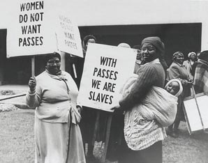 Thousands of women took to the streets  Picture:SA History