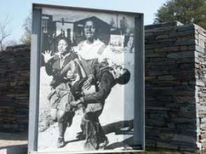 Photograph by Sam Mzima of the dying Hector being carried by a fellow student Picture:National Archive of South Africa
