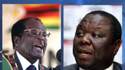 Mugabe and Tsvangirai are old rivals Picture:SABC