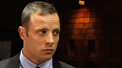 Paralympian Oscar Pistorius is accused of murdering his girlfriend on Valentines Day Picture:REUTERS