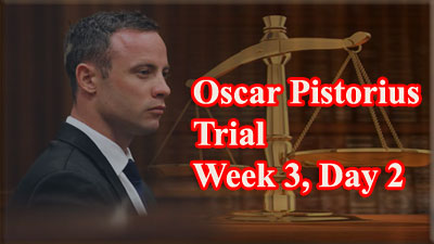 Oscar Pistorius Trial: Week 3, Tuesday 18 March 2014 Picture:SABC