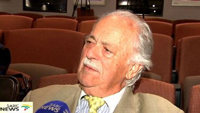 George Bizos says he is going to vote and will not spoil ballot paper. Picture:SABC
