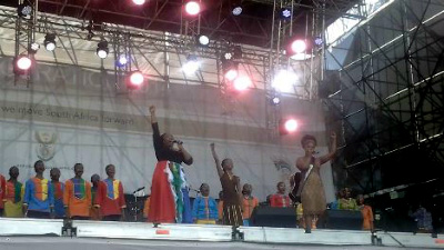 A line-up of top artists turned the Union Buildings into a sea of festivities on Saturday. Picture:SABC