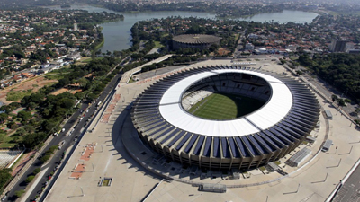 The Estadio Mineirao Stadium has a capacity o 62,547. Picture:REUTERS