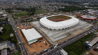 Arena Amazonia was built to resemble a traditional indigenous straw basket. Picture:SABC