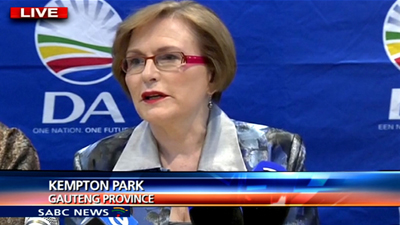 Helen Zille will complete her second term as the Premier of the Western Cape. (SABC) Picture:SABC