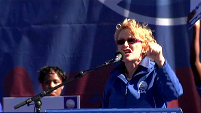 An analyst says Helen Zille had continued with her own style of leadership and tried to maintain it after taking over at DA.(SABC) Picture:SABC