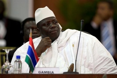 Gambia's President Yahya Jammeh has called the bloc's stance a declaration of war. Picture:SABC