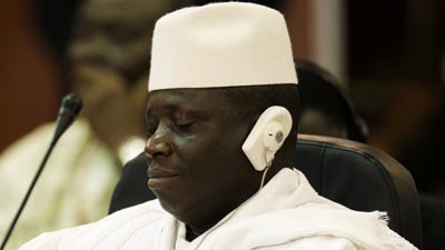 Gambian former President Yahya Jammeh. Picture:REUTERS
