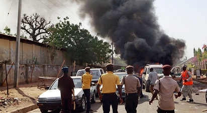 The bombing took place outside Maiduguri, the population centre at the heart of a government campaign to eradicate the Islamist group, whose more than seven-year insurgency has killed 15 000 people and forced some two million from their homes. Picture:REUTERS