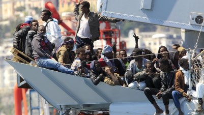 A record 181,000 migrants made the perilous journey last year Picture:REUTERS