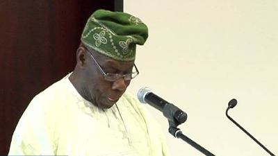 Former Nigerian President Olusegun Obasanjo says the African continent is facing a disaster with a skyrocketing unemployment especially among the youth.  Picture:SABC