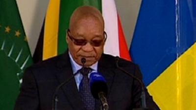 President Jacob Zuma says Africa is working to address extremism. Picture:SABC
