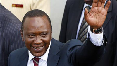 Kenyatta held a 38 minute live chat on Facebook , answering questions sent in by Kenyans. Picture:REUTERS