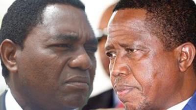 Zambian President Edgar Lungu and opposition leader Hakainde Hichilema are to engage in peace talks. Picture:SABC