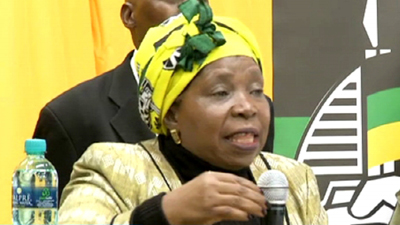 King Bhungane III, of AmaHlubi, Kingdom of Embo, was invited as a guest of honour to deliver a message of solidarity with the African Parliament, but instead he seized the opportunity to advise South Africa to elect Dr Nkosazana Dlamini-Zuma. Picture:SABC