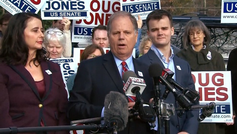 Jones, 63, a former federal prosecutor, prevailed over Roy Moore, whose campaign was dogged by allegations of sexual misconduct toward teenagers.