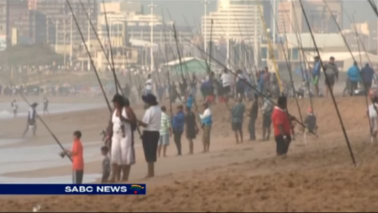 The sprawling Durban beachfront and it's golden beaches and warm ocean are a magnet for beachgoers.