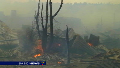 At least 50 informal settlements were completely destroyed by the fire.