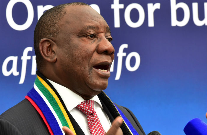 Cyril Ramaphosa is expected to meet the British Prime Minister.