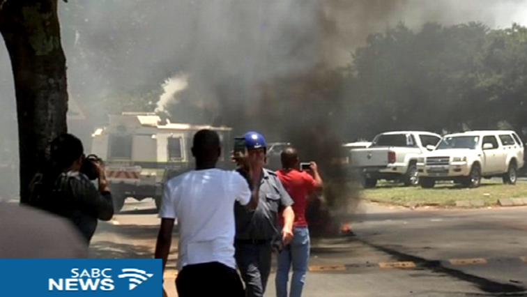The protest was sparked by a Pretoria high court ruling.