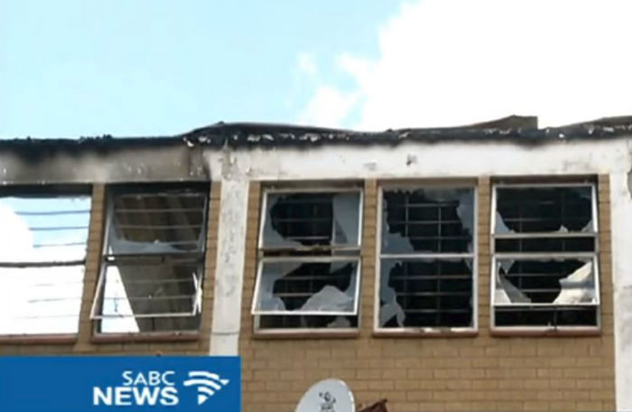 Two buildings in Rustenburg have been set on fire by angry residents.