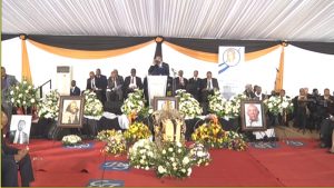 Lucas Mangope’s funeral is underway in North West.