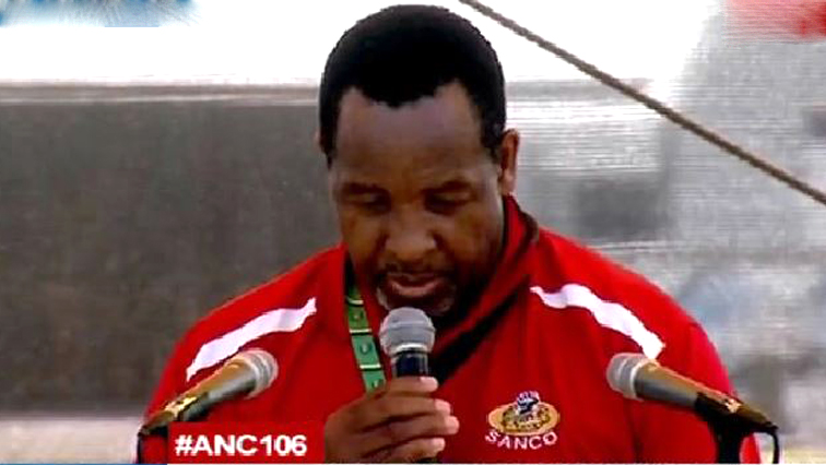 Sanco president Richard Mdakane says the ANC belongs to the people of South Africa.