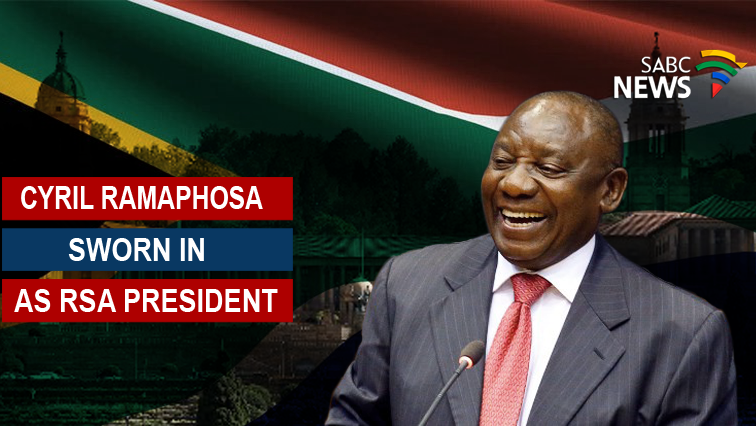Cyril Ramaphosa was earlier elected new State President.