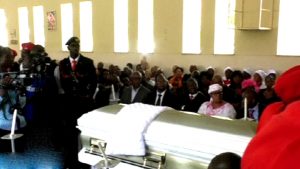 Coffin of Morgan Tsvangirai.