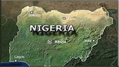 Nigeria map shown in the above illustration.