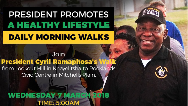 Ramaphosa's invitation to walk