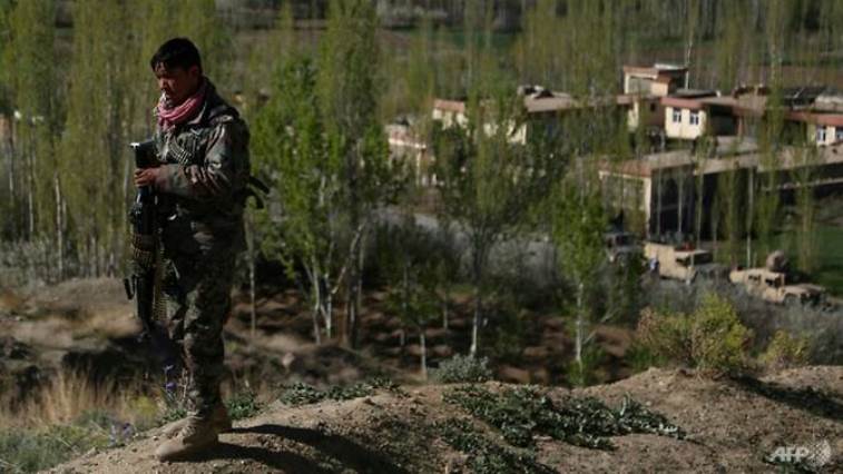 A member of the Afghan security forces keeps watch near the site of a recent attack by Taliban militants.
Read more at https://www.channelnewsasia.com/news/world/kidnapped-afghan-election-staff-freed-by-taliban-officials-10155720