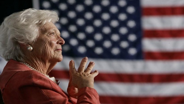 FILE PHOTO - Barbara Bush has long been considered the rock at the center of one of America's most prominent political families.