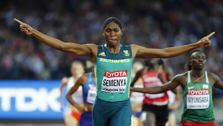 Athletics - World Athletics Championships – women’s 800 meters final – London Stadium, London, Britain – August 13, 2017 – Caster Semenya of South Africa reacts after winning the race. REUTERS/Lucy Nicholson