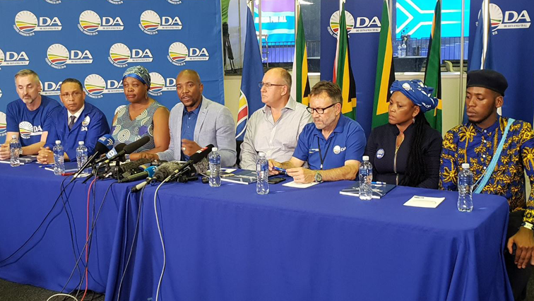 The DA announced the newly elected leadership on Sunday.