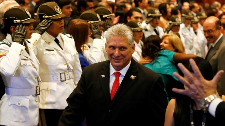 The National Assembly swore in Diaz-Canel, with 603 out of 604.