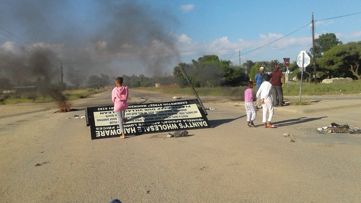 Learners have been told to stay at home due to the ongoing protests.