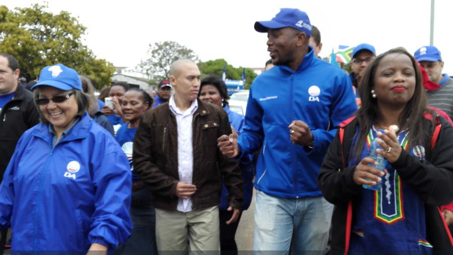During Happier times: Cape Town mayor with Da leader Mmusi Maimane.