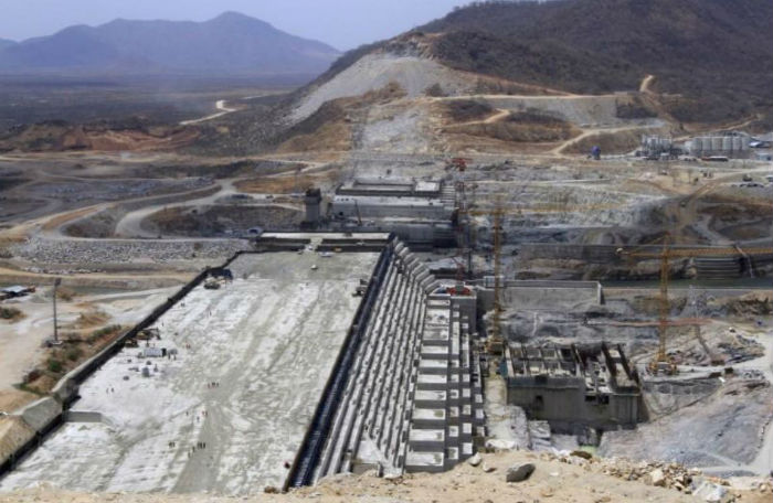 A general view of Ethiopia's Grand Renaissance Dam.