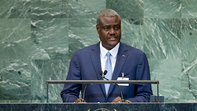 African Union Commission Chair Moussa Faki Mahamat  is in South Africa for the sixth Ordinary Session of the Fourth Sitting of PAP.