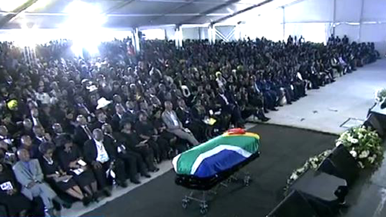 Thousands of mourners and dignitaries attended the funeral service of Nzima.