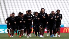 Egypt players during training.