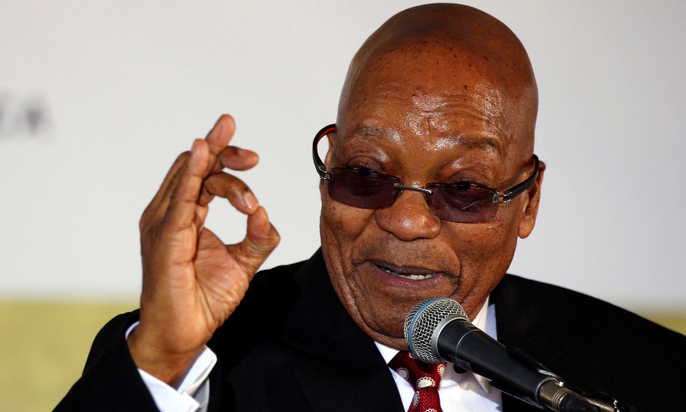 Former President Jacob Zuma is accused of being involved in a fight back.