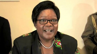 One of the few female contenders for the presidential seat, Joice Mujuru has hit the campaign trail.