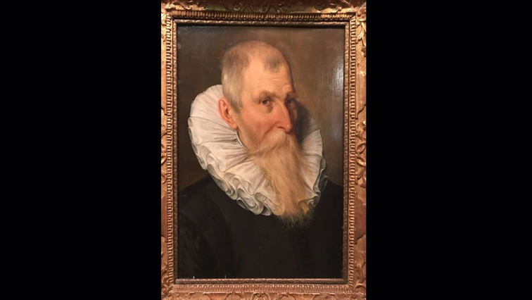 Entitled, Portrait of a Gentleman, it depicts an elderly man with an oversized white ruffled collar and long blond beard.
