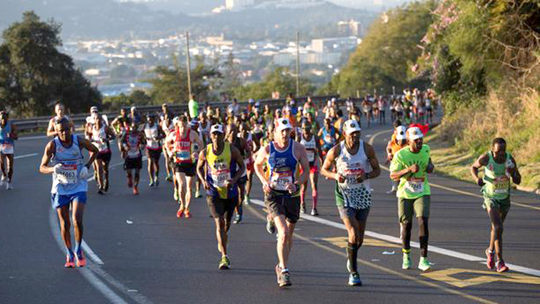 Runners participating in Comrades